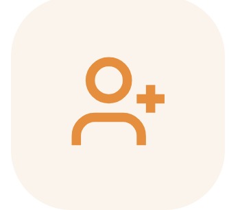 Icon of a person with a plus sign