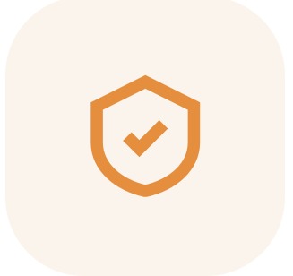Shield with a tick icon